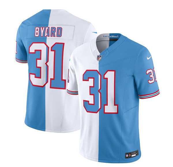 Men's Tennessee Titans #31 Kevin Byard White Blue 2023 F.U.S.E. Split Vapor Limited Throwback Jersey,We sell and wholesale Men's Tennessee Titans #31 Kevin Byard White Blue 2023 F.U.S.E. Split Vapor Limited Throwback Jersey on line form chian!